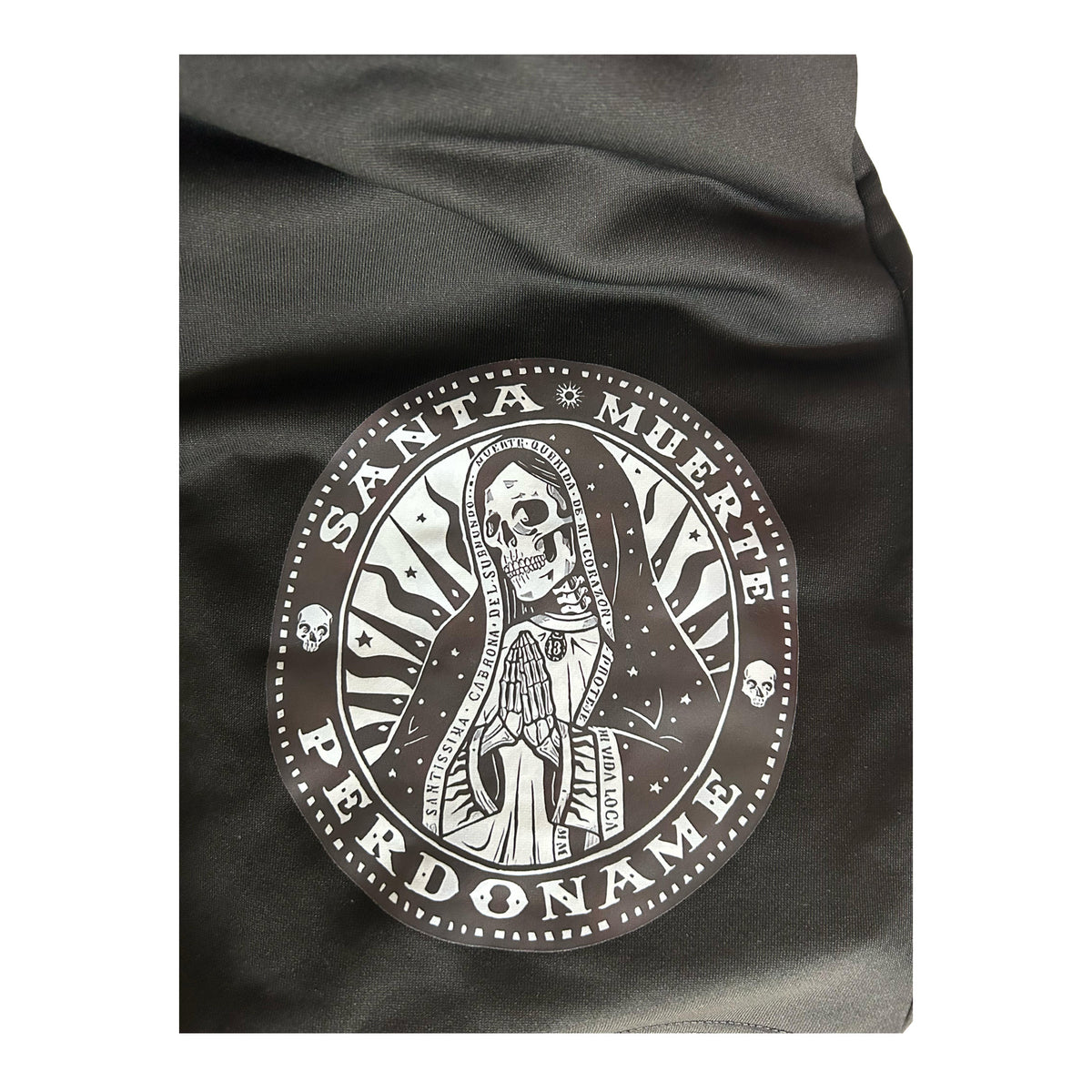 Short "Santa Muerte" schwarz