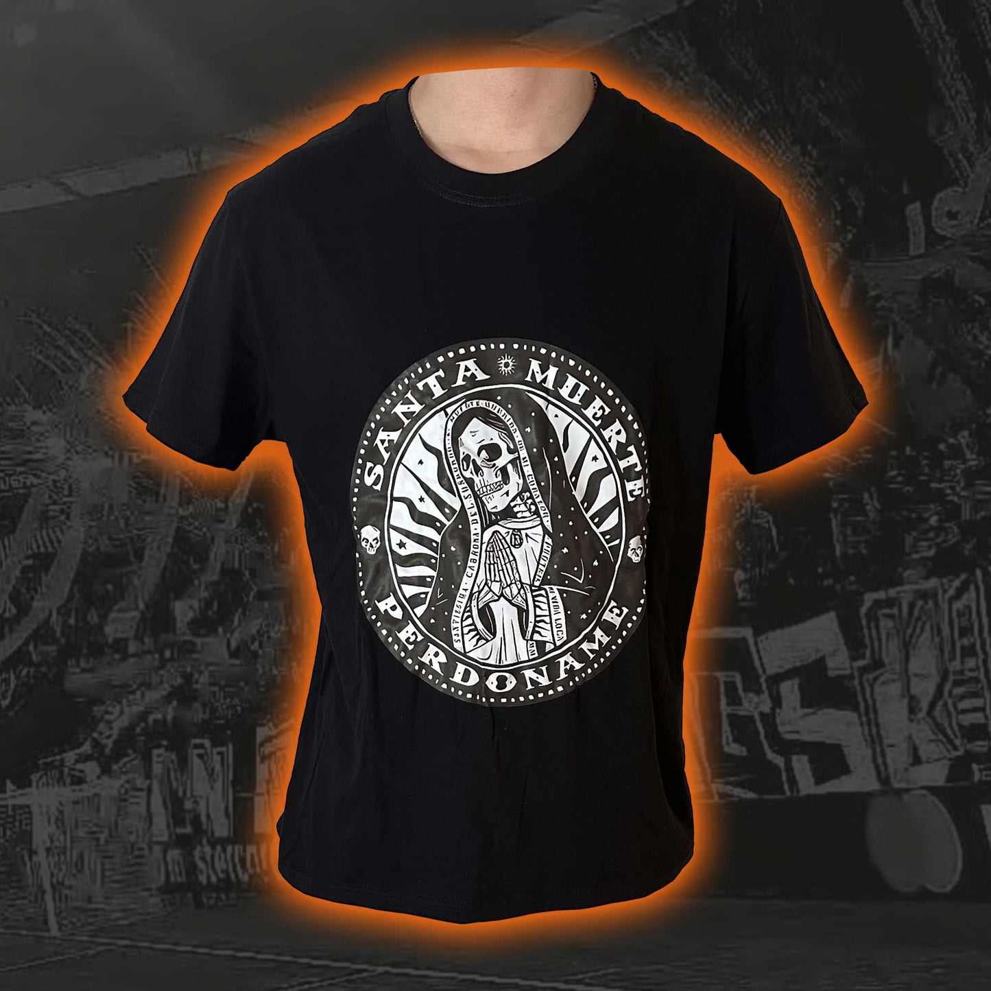 T-Shirt "Santa Muerte" schwarz