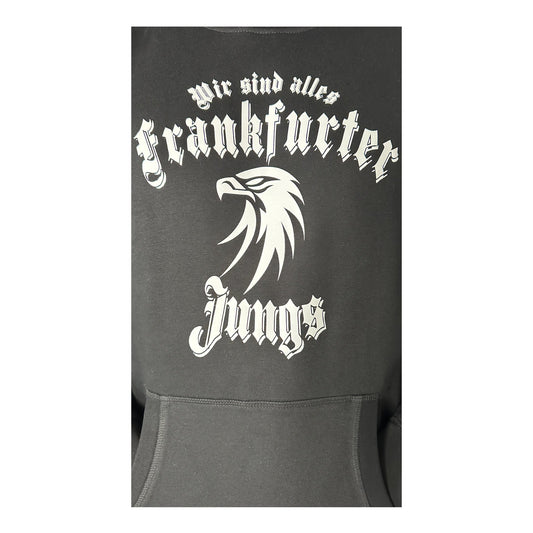 Hoodie "Wir sind alles Frankfurter Jungs" schwarz