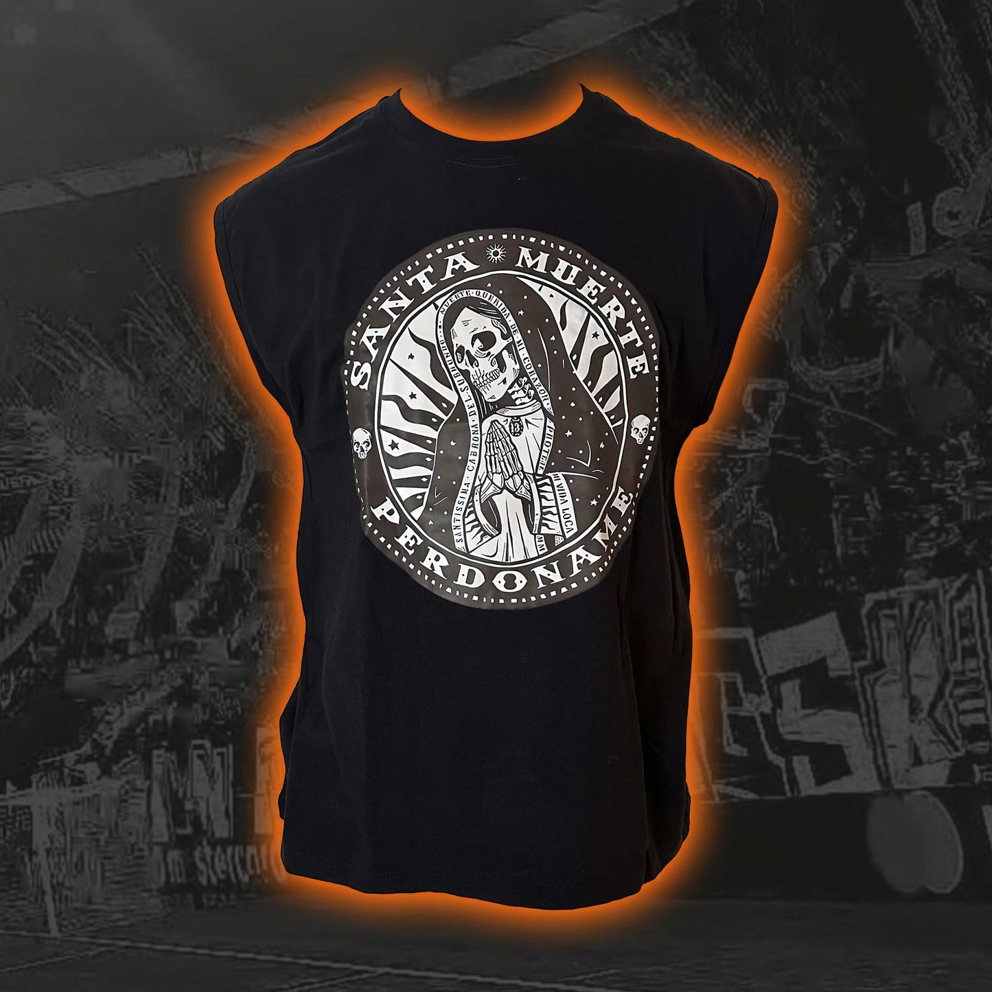 Muscle-Shirt "Santa Muerte" schwarz
