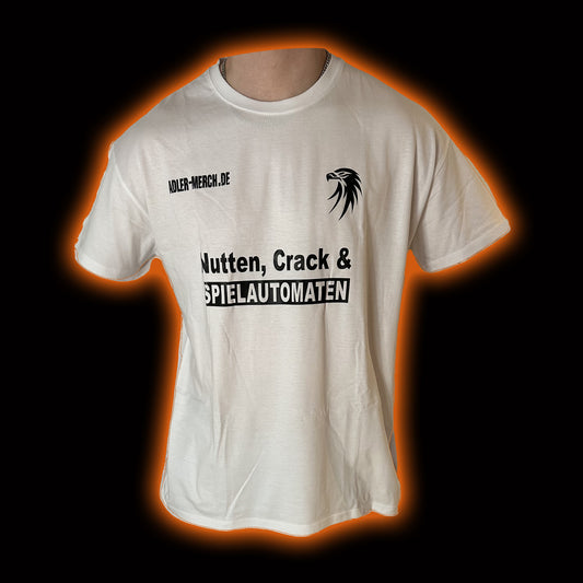 T-Shirt "Nutten" weiss