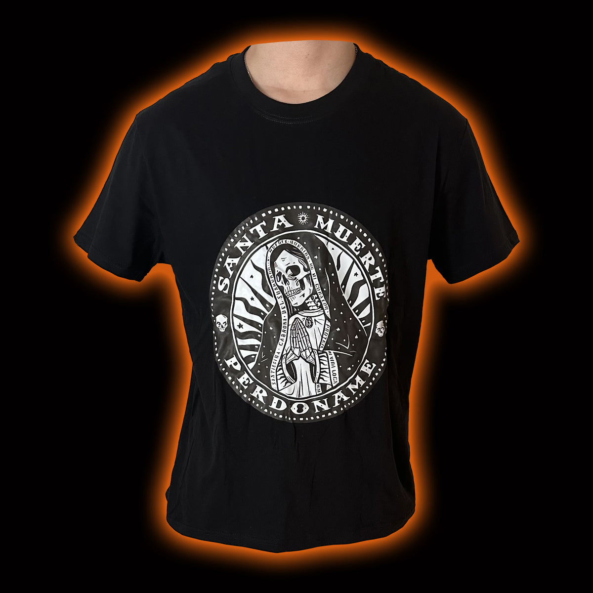 T-Shirt "Santa Muerte" schwarz
