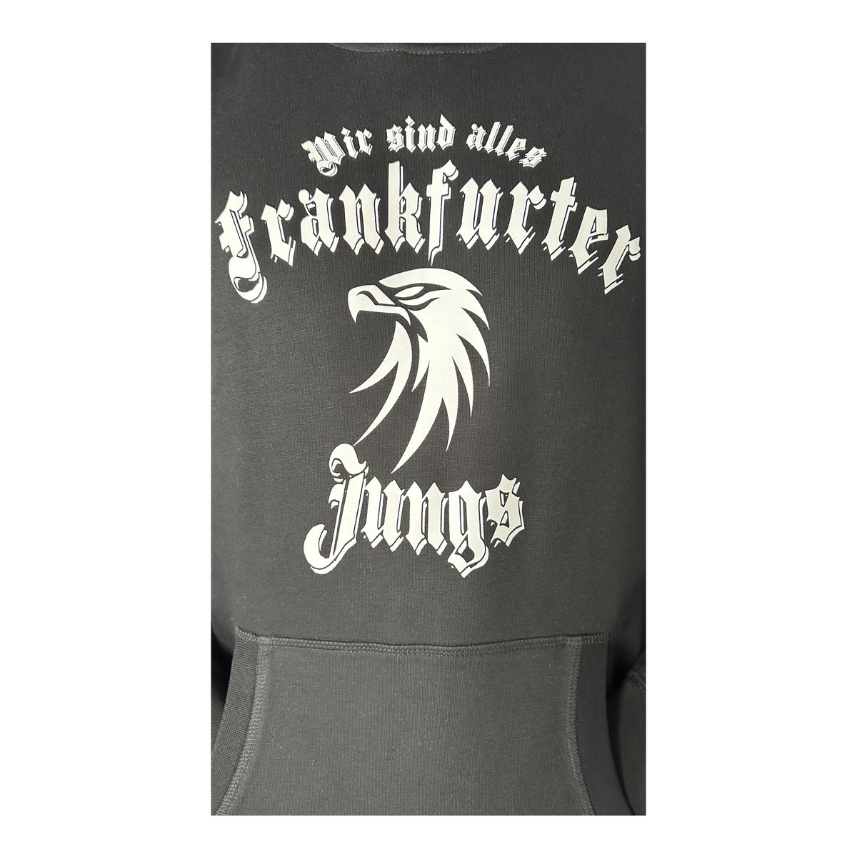 Hoodie "Wir sind alles Frankfurter Jungs" schwarz
